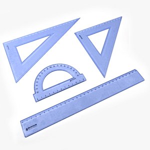 3d plastic rulers