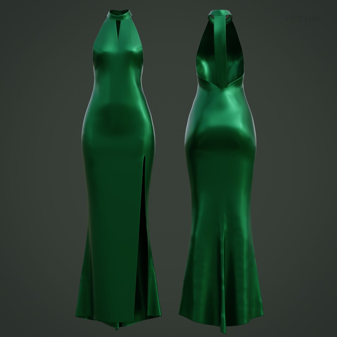 3D Green silk satin prom dress - halter neck backless gown model https://p.turbosquid.com/ts-thumb/Vs/RB80fb/Bx/thumbnail3/jpg/1718080053/1920x1080/fit_q87/d01f69e2516232bbbdc231a4e73f2ca484abacf3/thumbnail3.jpg
