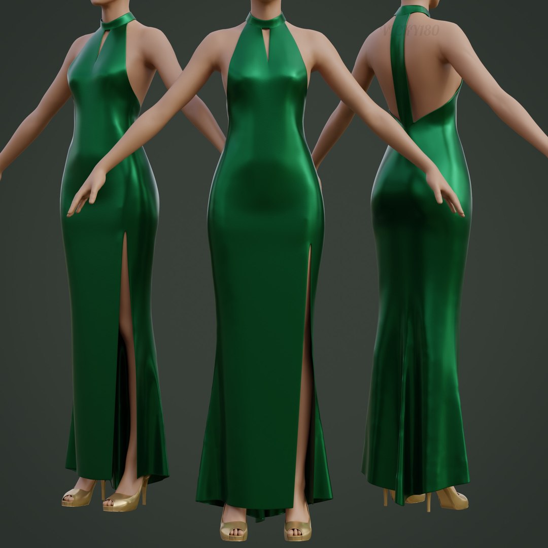 3D Green silk satin prom dress - halter neck backless gown model https://p.turbosquid.com/ts-thumb/Vs/RB80fb/nu/thumbnail1/jpg/1718080050/1920x1080/fit_q87/8c0ca796251d0ea8e613deee21f53d04e69c3c90/thumbnail1.jpg