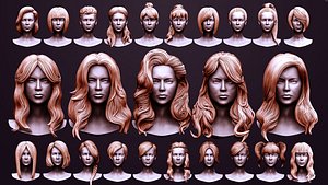 28 Female hair model