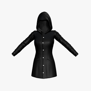 3D hooded coat