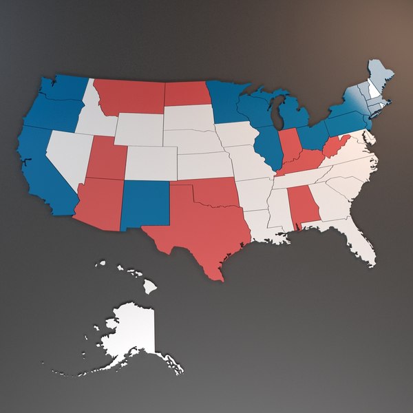 United States Map 3D Models for Download | TurboSquid