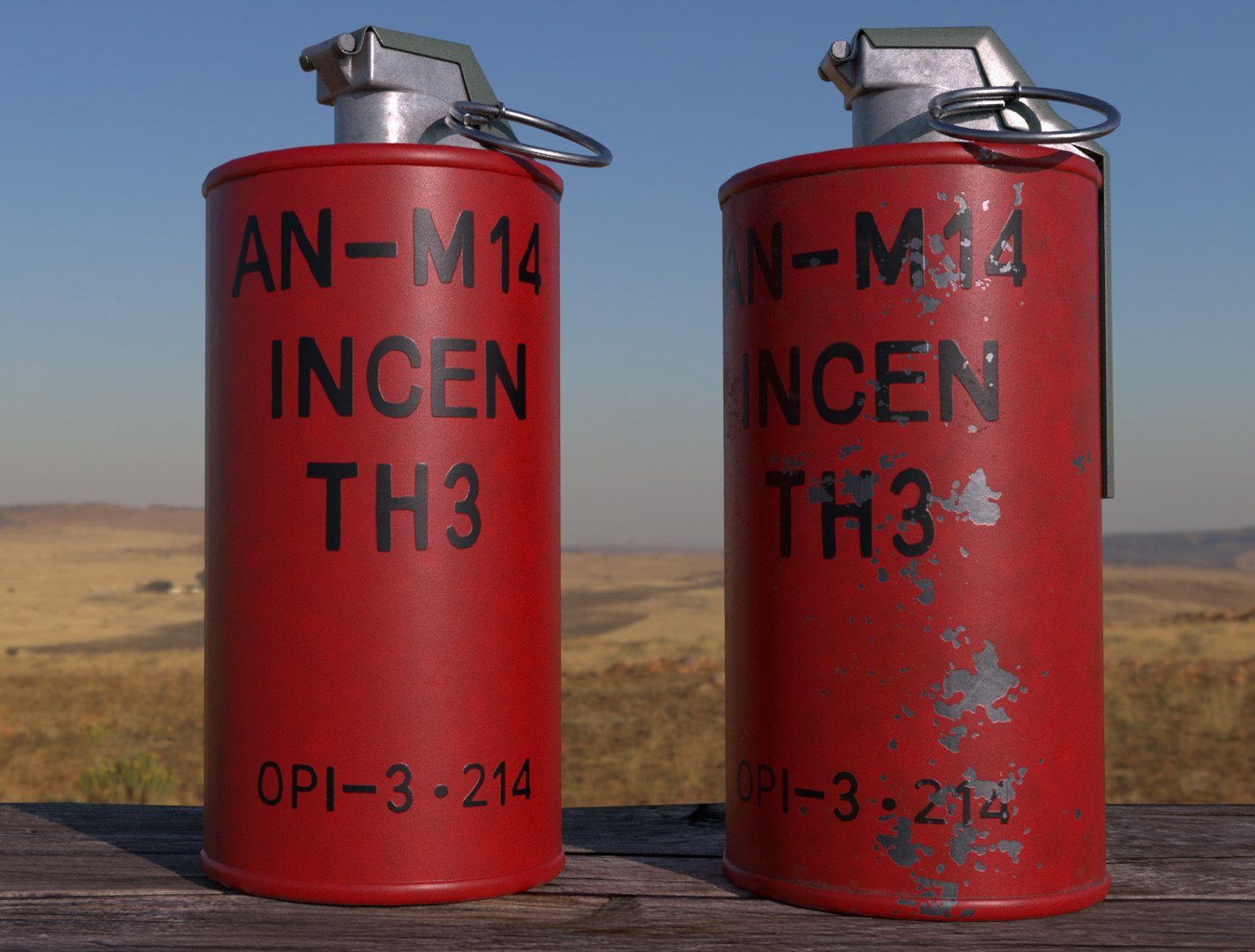 Anm14 Th3 Grenade 3D Model TurboSquid 1429002