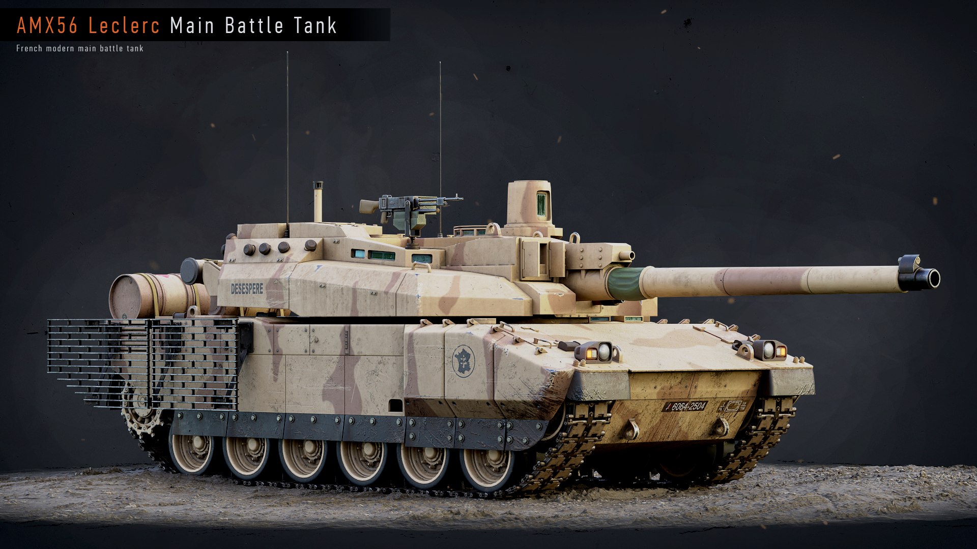 3D Rigged AMX56 Leclerc GameReady LODs model https://p.turbosquid.com/ts-thumb/Vs/iAbQvo/5L/render02/png/1668344798/1920x1080/fit_q87/84e5266b3de37a032add47be05b40d53a666fc01/render02.jpg