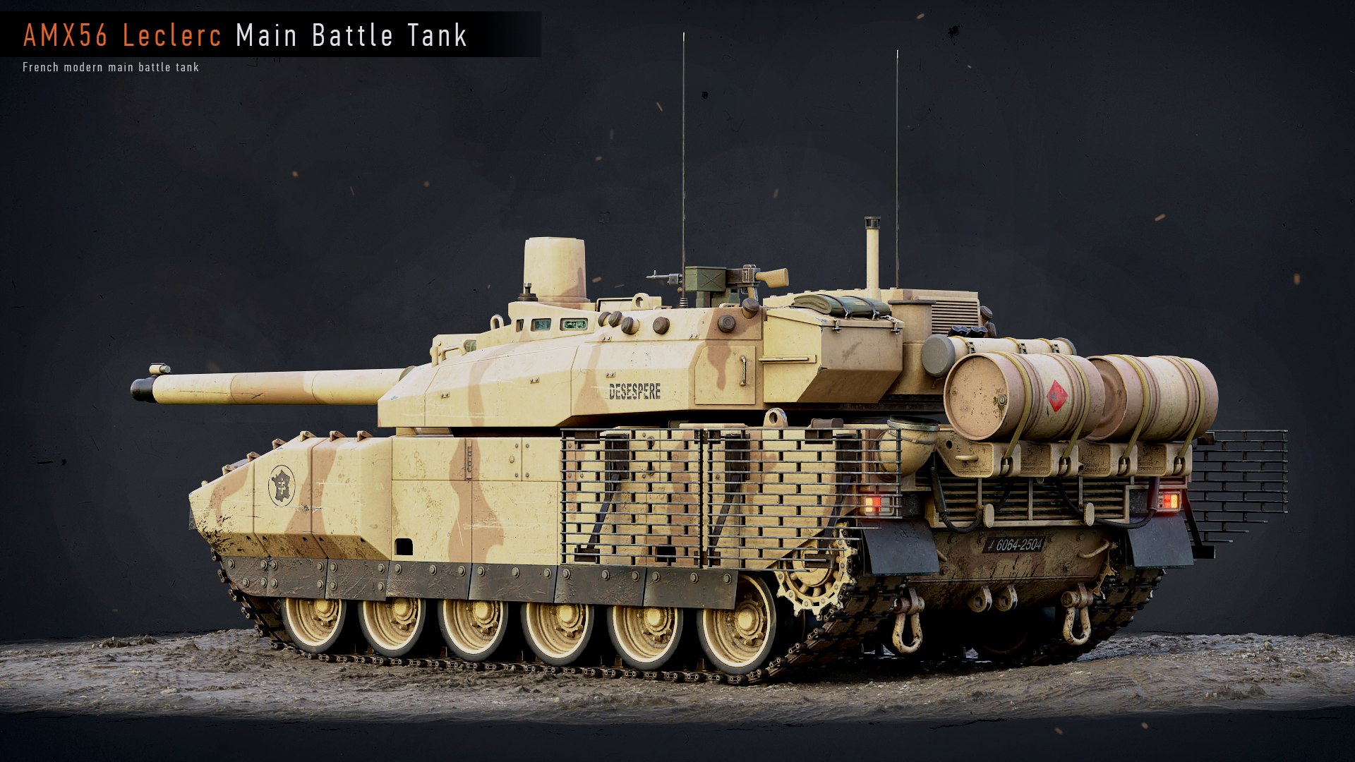 3D Rigged AMX56 Leclerc GameReady LODs model https://p.turbosquid.com/ts-thumb/Vs/iAbQvo/eu/render04/png/1668344800/1920x1080/fit_q87/4c834f0867dc3317eeb5e7ad4ead5db1bb369d79/render04.jpg