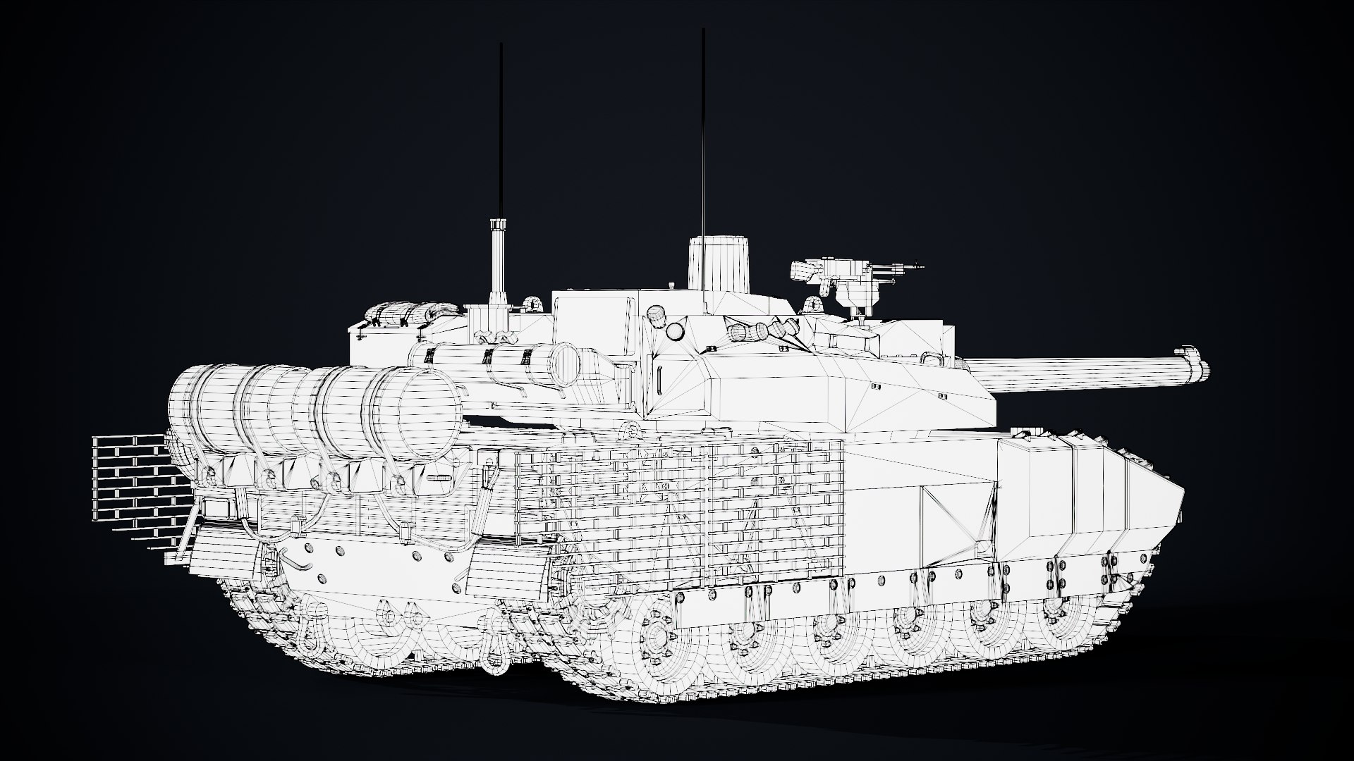 3D Rigged AMX56 Leclerc GameReady LODs model https://p.turbosquid.com/ts-thumb/Vs/iAbQvo/pa/wire3/png/1668347748/1920x1080/fit_q87/22ce86b864eaeed7112a088c71be17dfda69608a/wire3.jpg