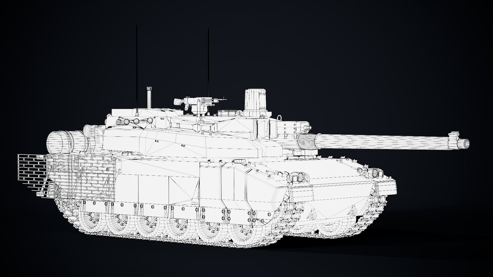 3D Rigged AMX56 Leclerc GameReady LODs model https://p.turbosquid.com/ts-thumb/Vs/iAbQvo/yS/wire2/png/1668347749/1920x1080/fit_q87/e8ff79eff4c0d5ca1ed0b1254306b685ea3b9d5c/wire2.jpg
