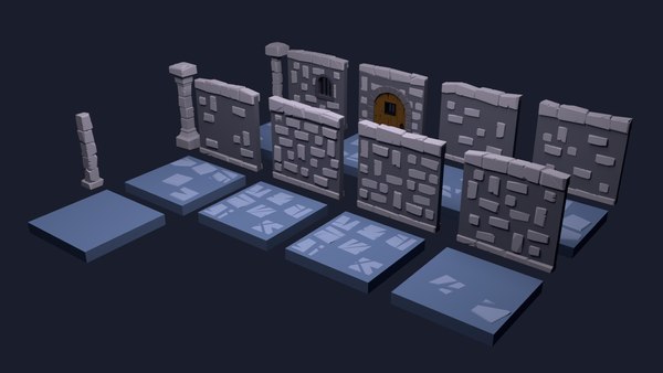 3D modular dungeon model - TurboSquid 1216453