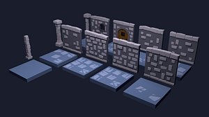 Low Poly Modular Dungeon