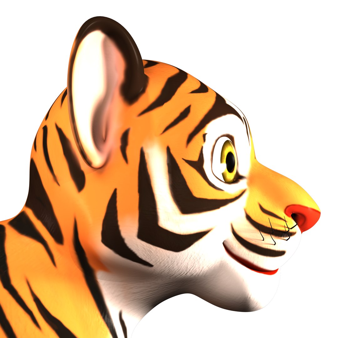 Tiger 3d model illustration 10922194 PNG