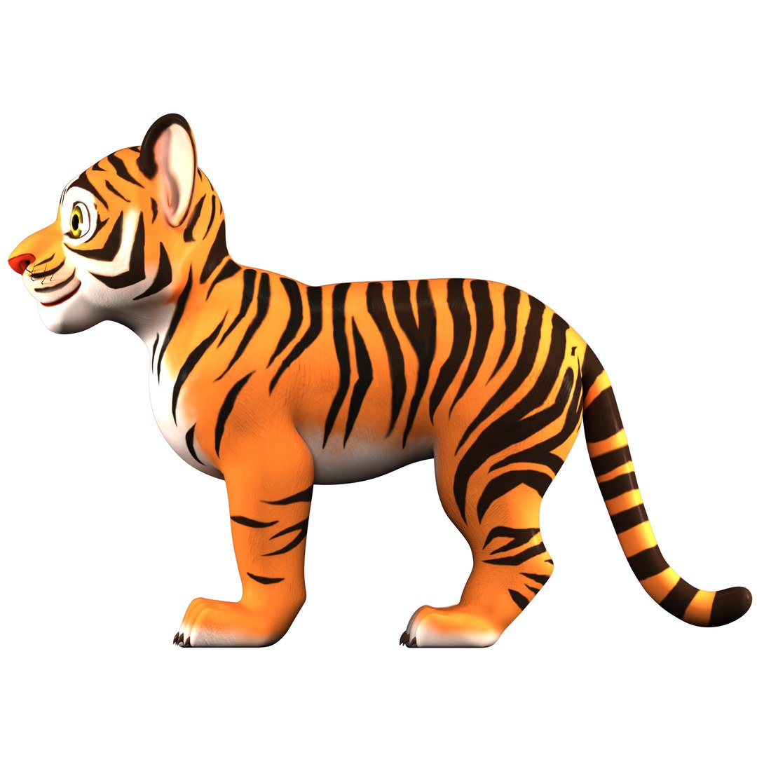 Tiger Cub Animal - 3D Model by Nyilonelycompany