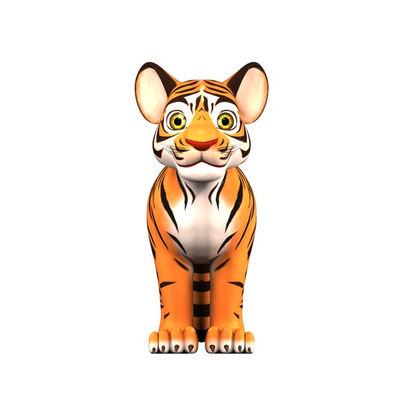 Filhote de tigre Modelo 3d