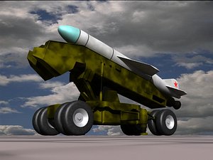 russian cssc-3 seersucker missiles 3d model