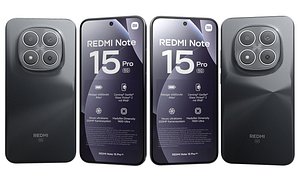 Xiaomi REDMI Note 15 Pro 5G Black 3D model