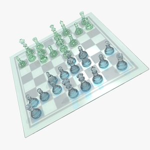 3d model chess checked chessboard