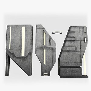 Lighting for Sci Fi Brutal Locations model