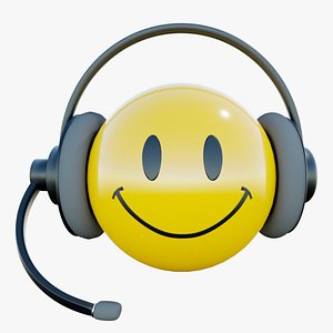 Smiling Face with headphones
