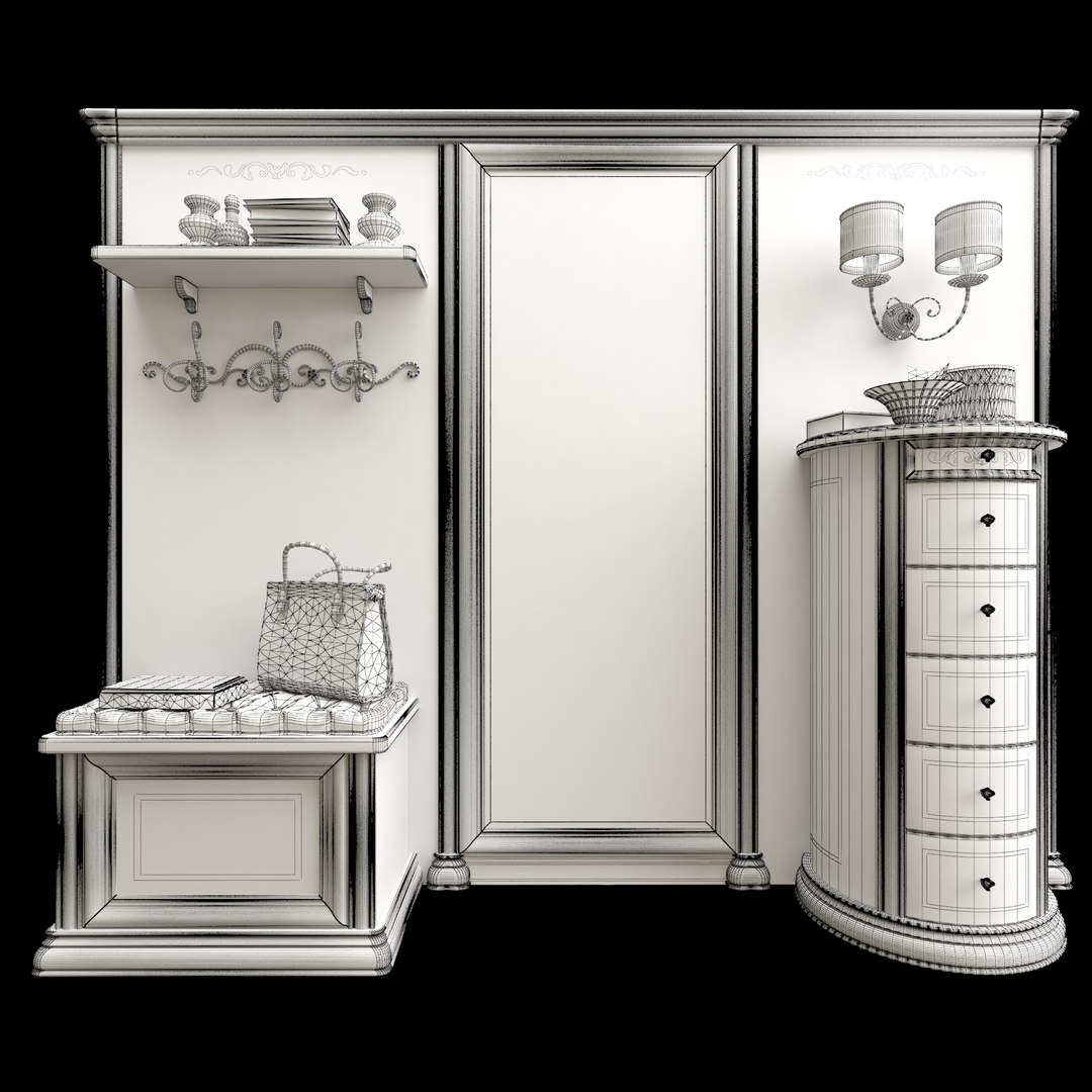 3D Hall Classic Style Model - TurboSquid 1414827