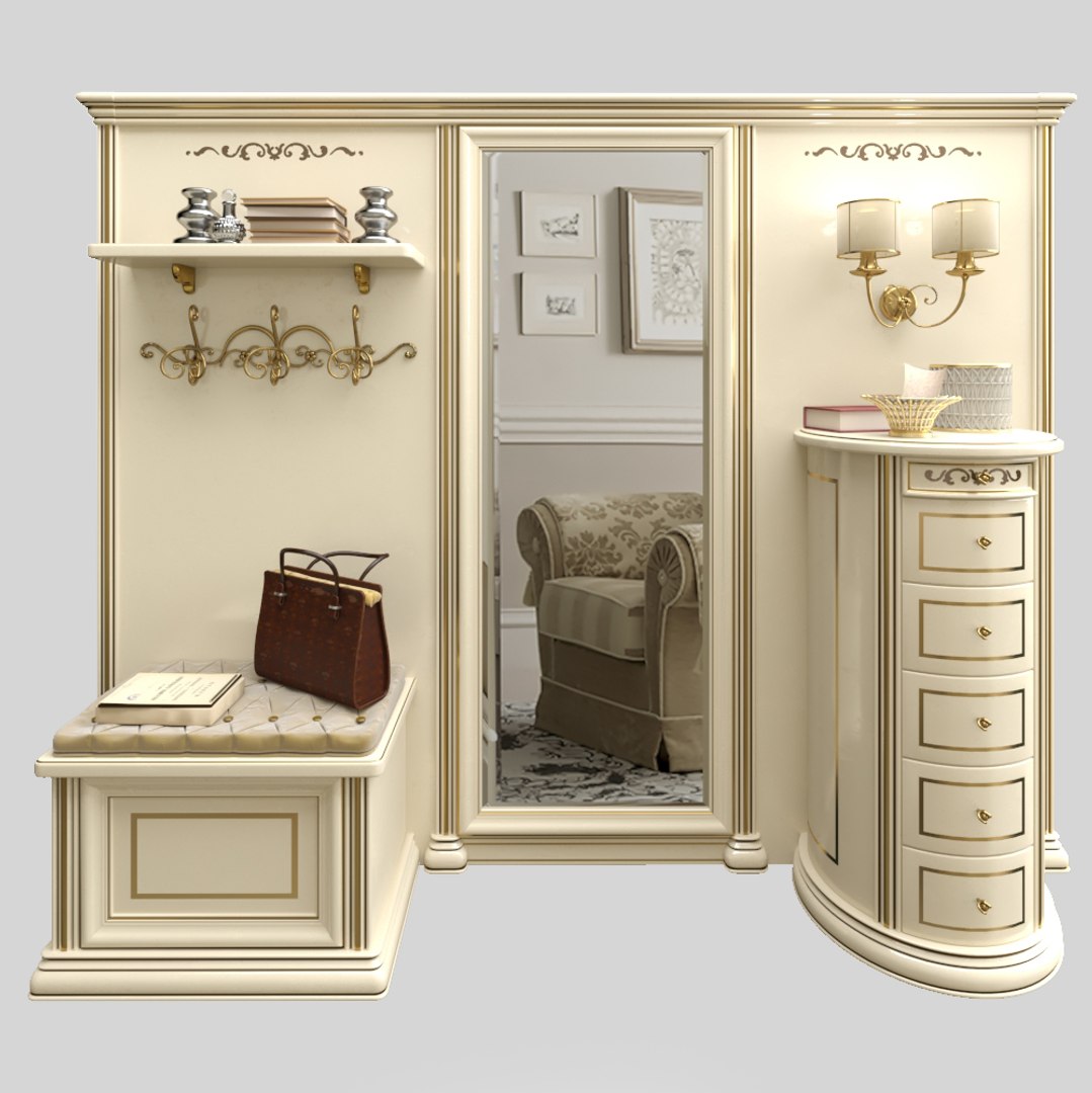 3D Hall Classic Style Model - TurboSquid 1414827