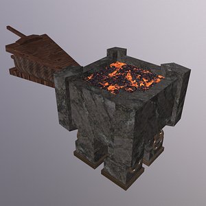 Bellows and Oven Game Ready Low Poly 3D Model 3D model
