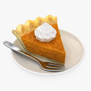 3D Pumpkin Pie model