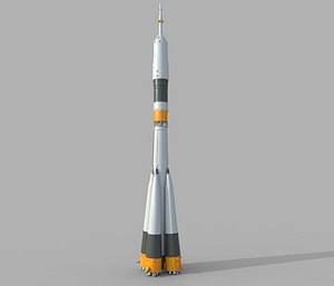3D pbr rocket