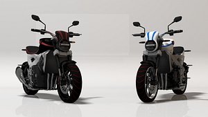 3D motorbike motor bike model