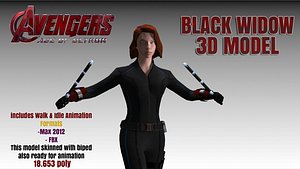Black Widow 3d Model Avengers Age of Ultron