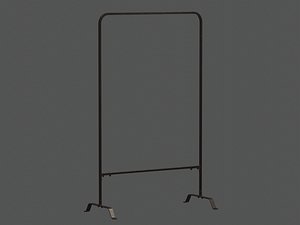 Iron Hanger Rack 3D model