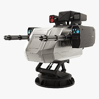 Sci-Fi Anti-Drone Turret PBR