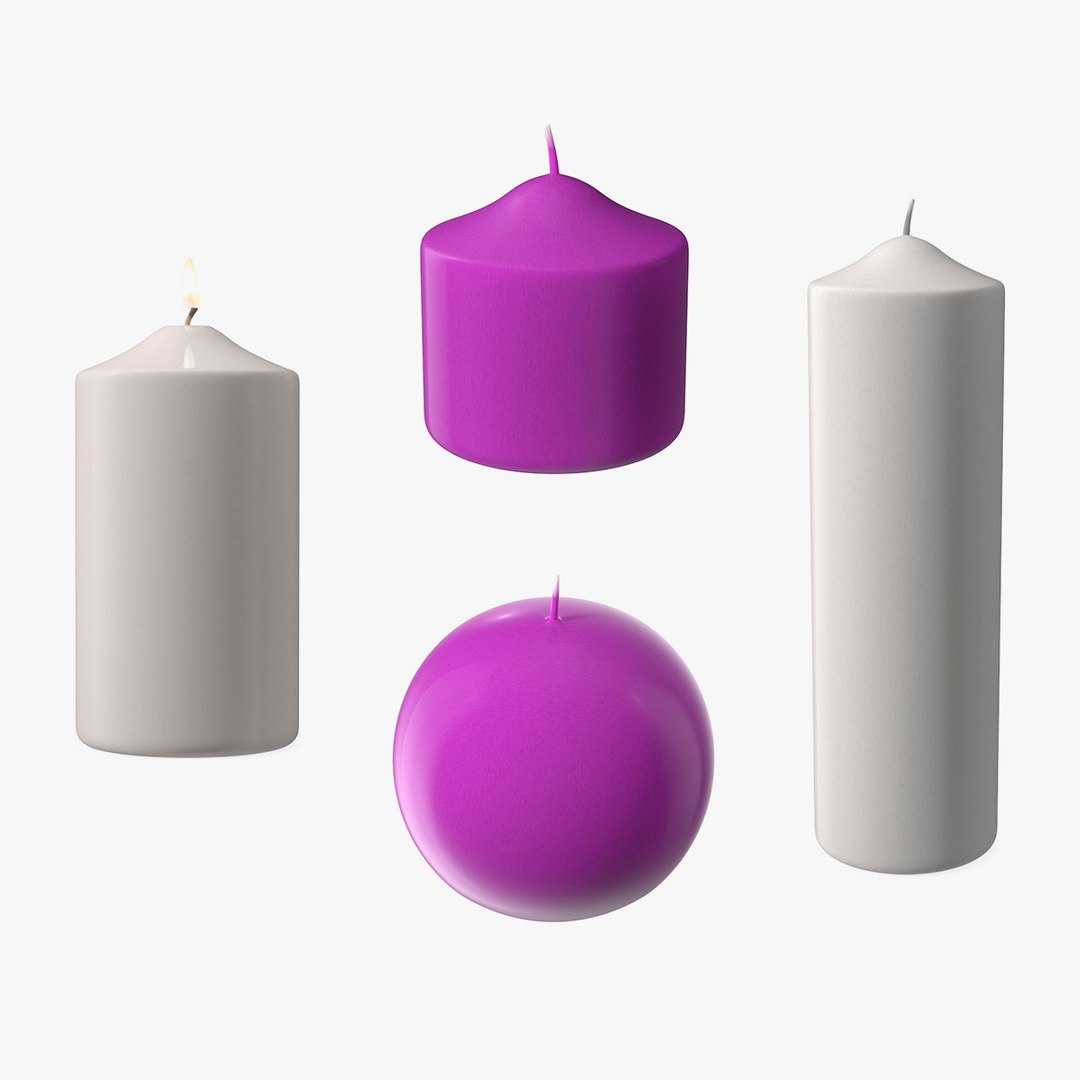 Candles Collection 2 3D model preview