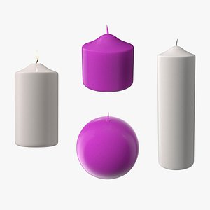 Candles Collection 2 3D model