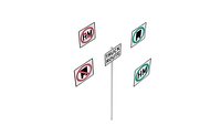 Road Sign US R14 Series Truck Routes