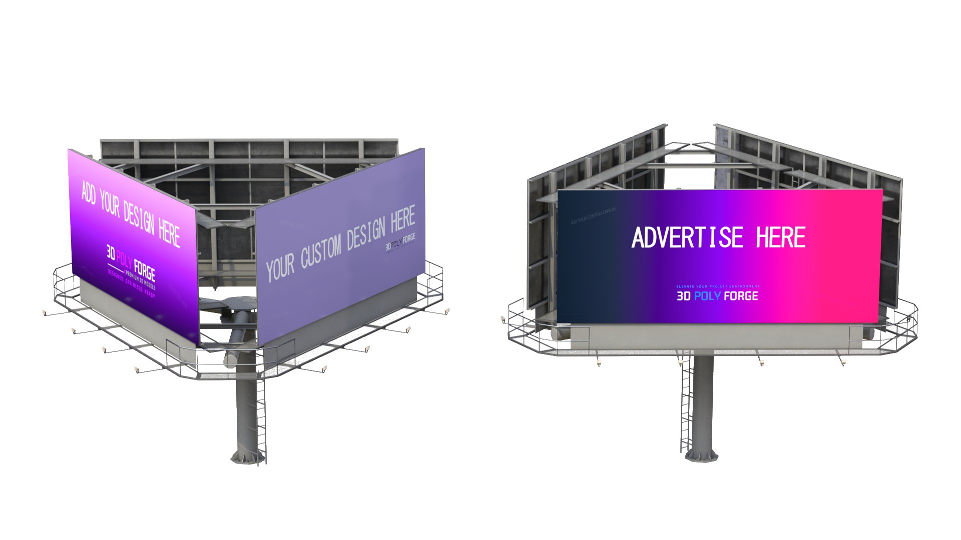 3D Unipole Billboards - Multiple Advertising Panel Set https://p.turbosquid.com/ts-thumb/Vt/SMmpak/83/b5/png/1792534251/1920x1080/fit_q87/e51a46627967093422825d835938c215b285b9df/b5.jpg