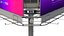 Unipole Billboards - Multiple Advertising Panel Set