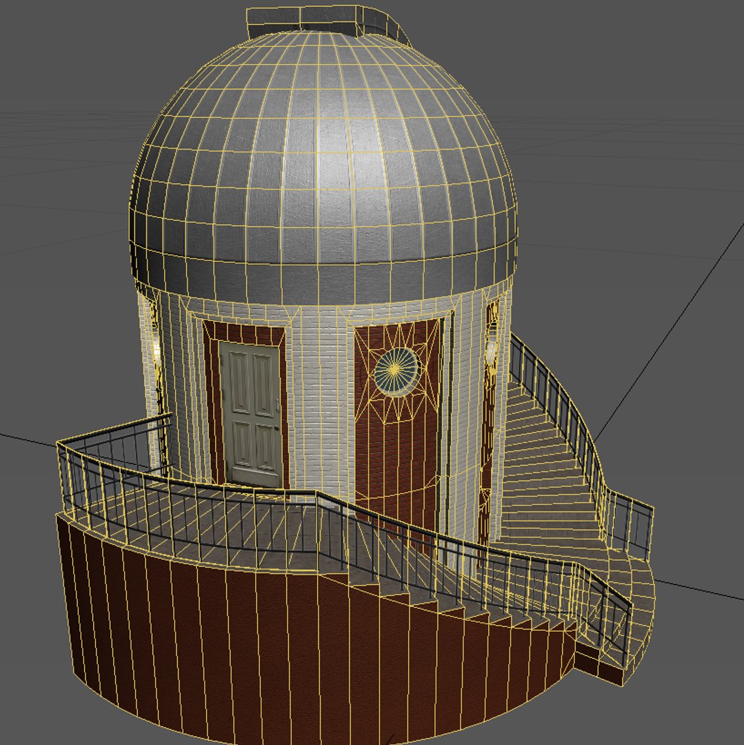 Observatory Building Ready Fbx