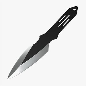 3D Throwing knife 02 model