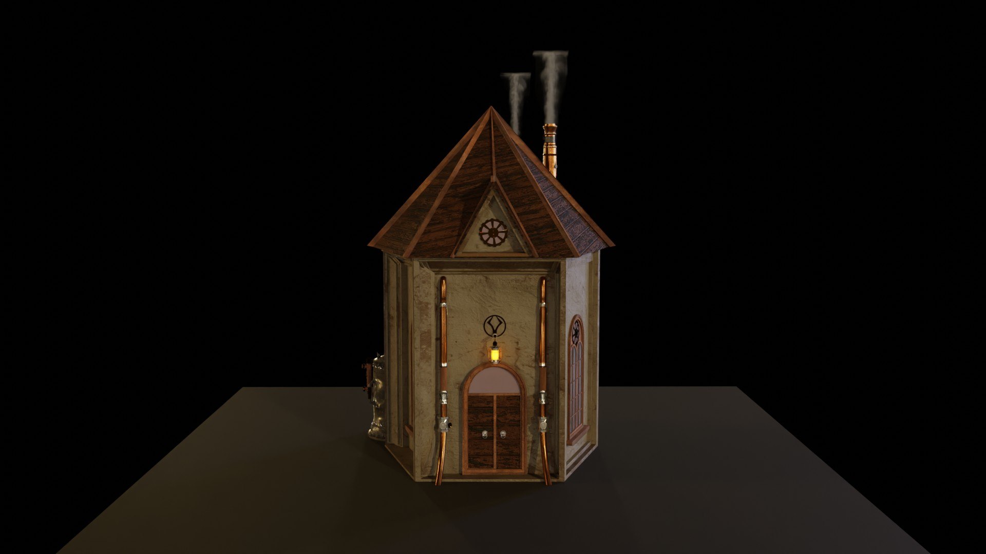 3D Steampunk Building - TurboSquid 2106140