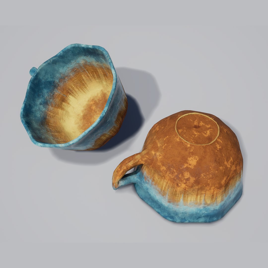 Glazed Tea Cup Teacup 3D Model - TurboSquid 1343422