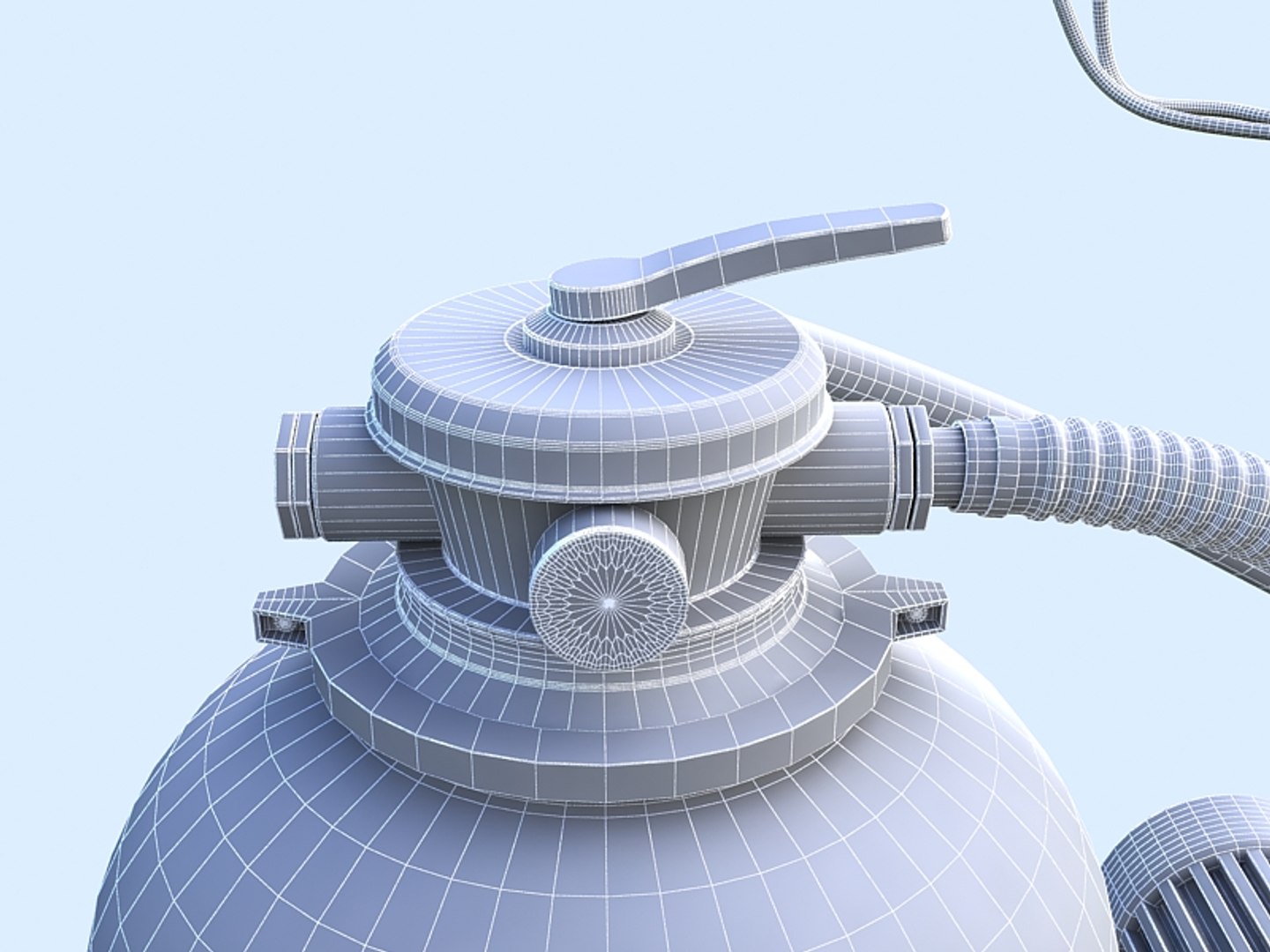 3d Pool Sand Filtration Model