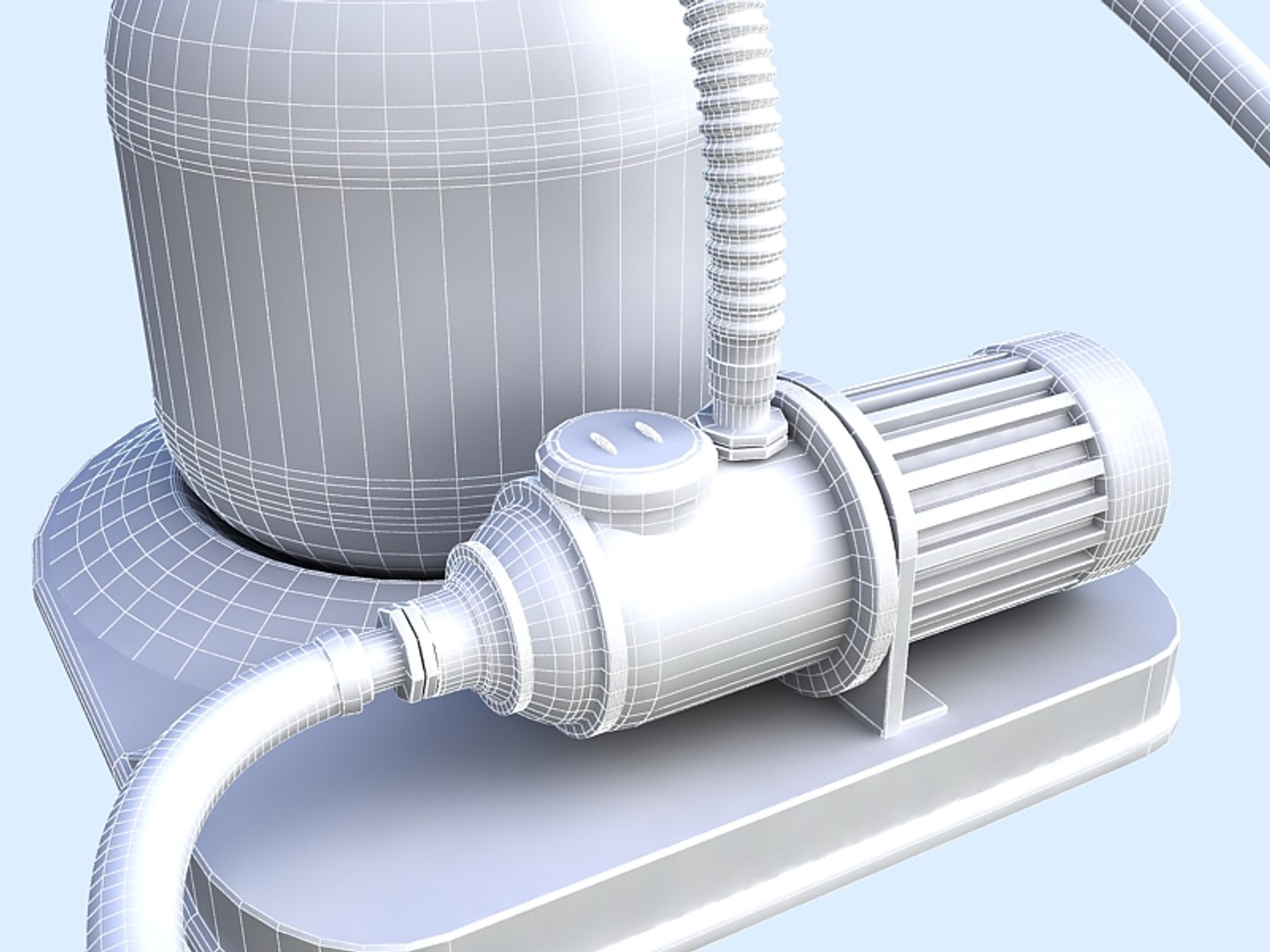3d Pool Sand Filtration Model