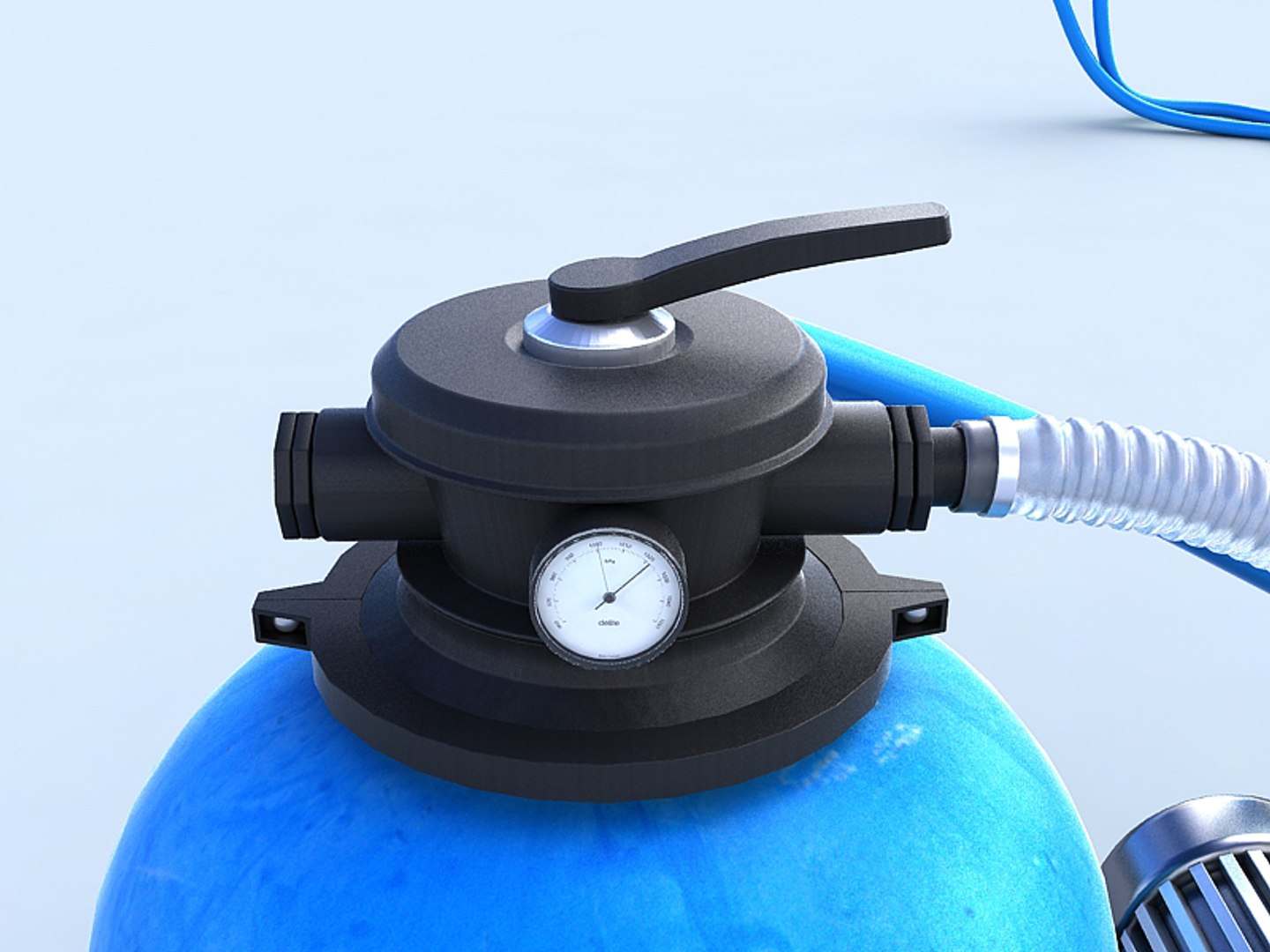 3d Pool Sand Filtration Model