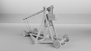 3D medieval catapult