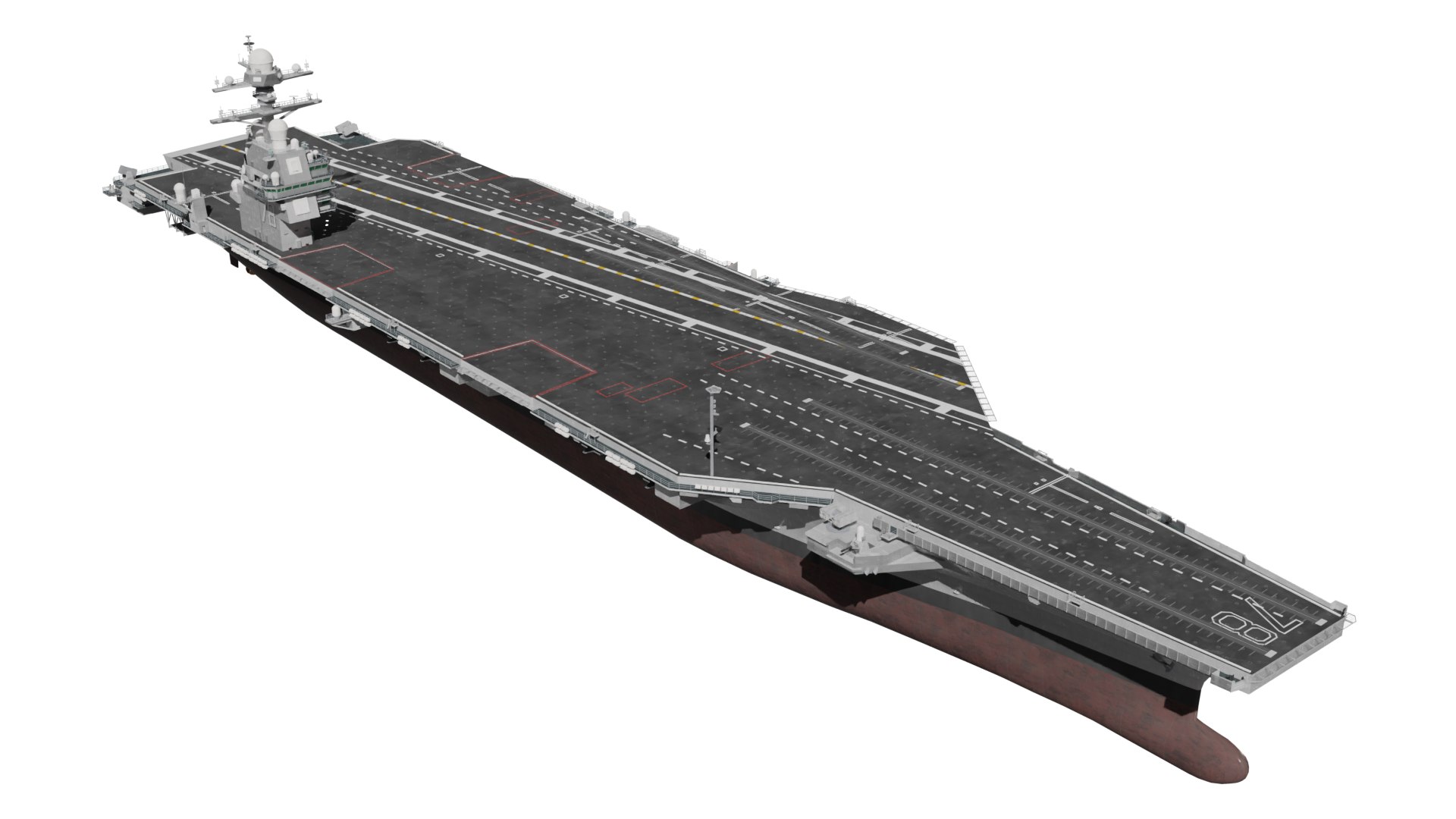 USS Gerald R Ford 3D Model - TurboSquid 2202614