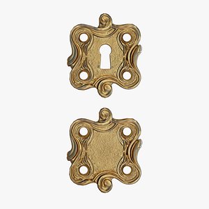 Door Handle Classic Liberty 1160RB 3D model