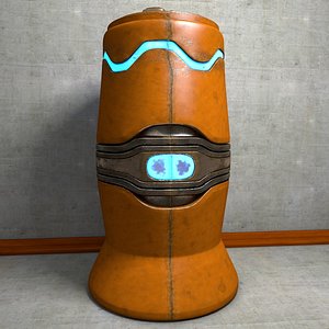 c4d urn metal scifi