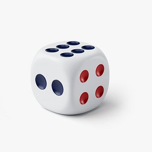 Dice in Traditional Asian Style PBR 3D model