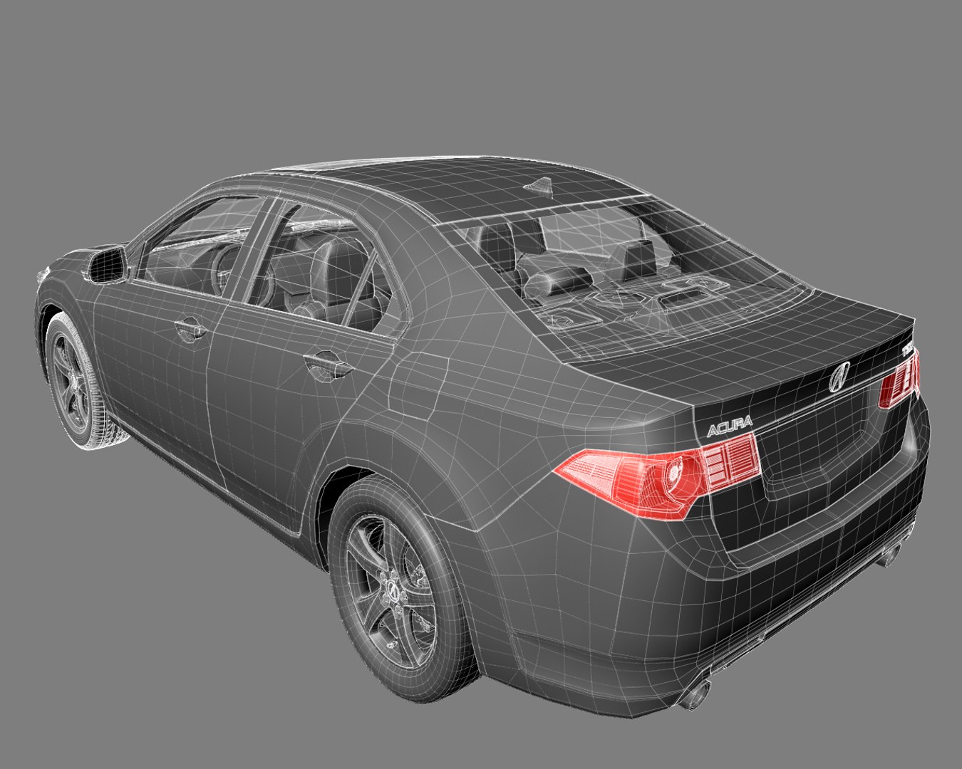 3d Max Acura Tsx Sedan