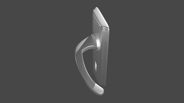 A Classic Metal Door handle 3D model