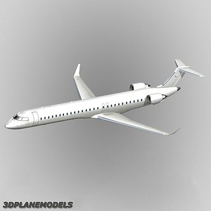 Bombardier CRJ-1000 Generic white